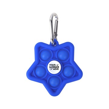 Mini Star Pop Fidget Spinner Keychain